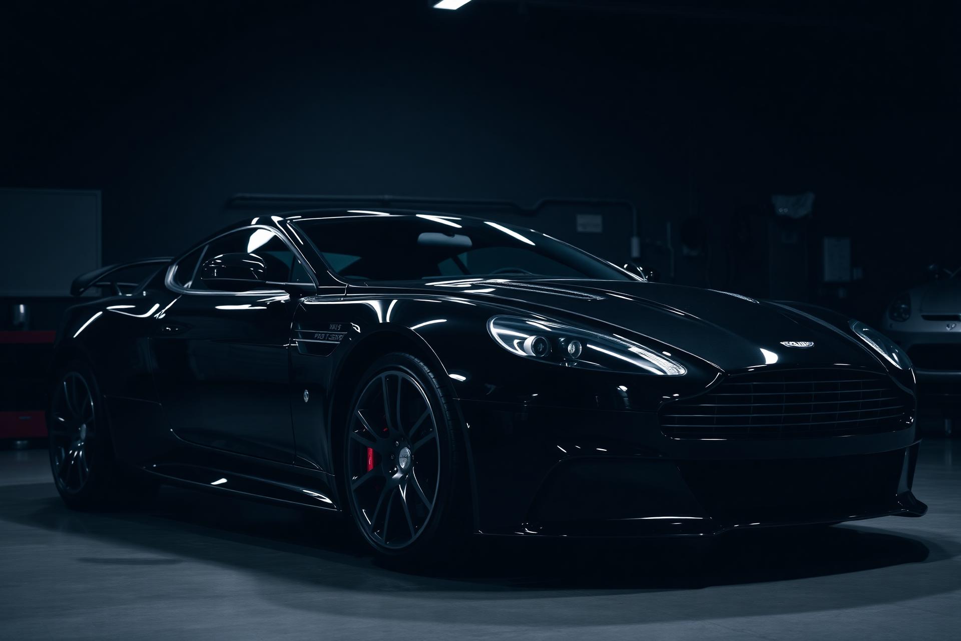 Luxury exotic car in Elite Collisions Auto Body repair bay